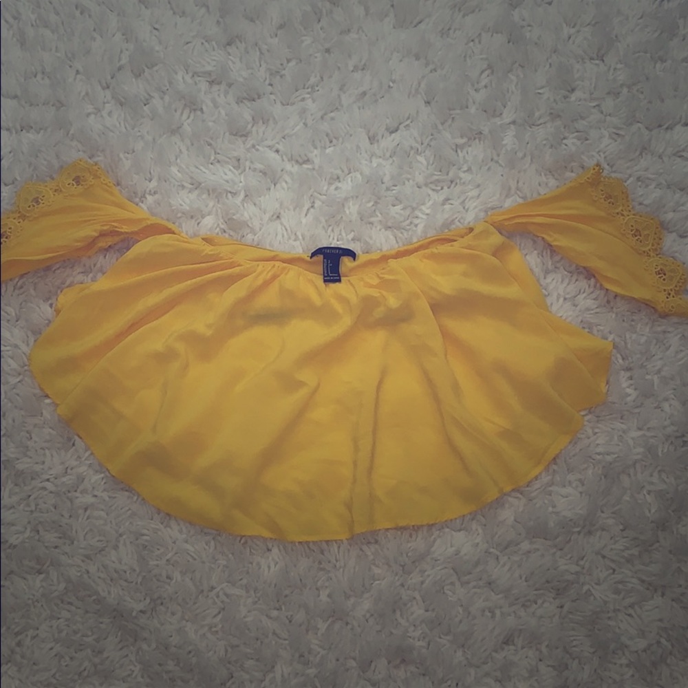 Off the shoulder forever 21 top